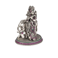 Divine Krishna Silver Murti-131gm