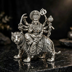 Silver Durga Idol-120gm