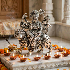Silver Durga Idol-120gm
