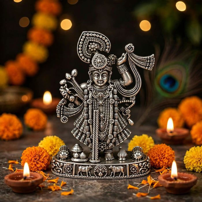 Silver Krishna Idol-156gm