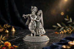 Silver Radha Krishna Idol-89gm