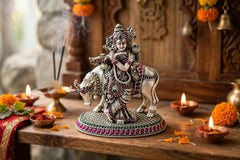 Divine Krishna Silver Murti-131gm