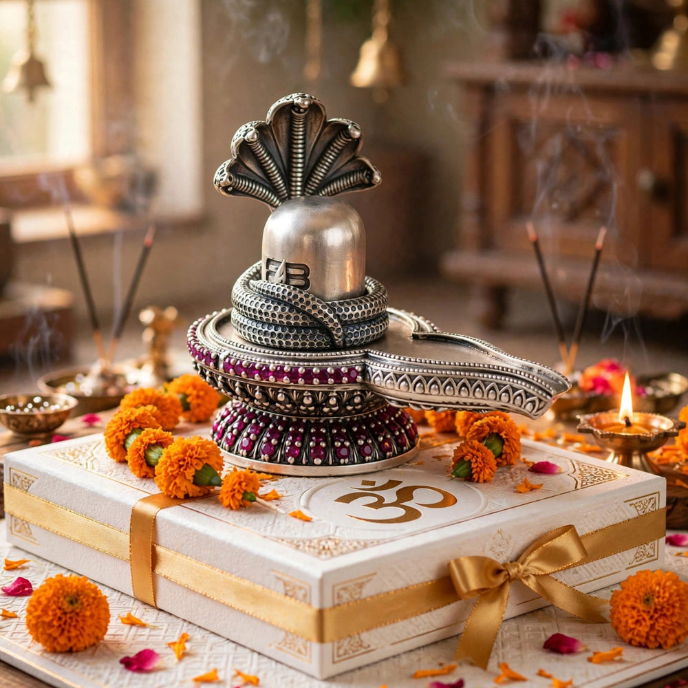 Silver Shivling Idol-39gm