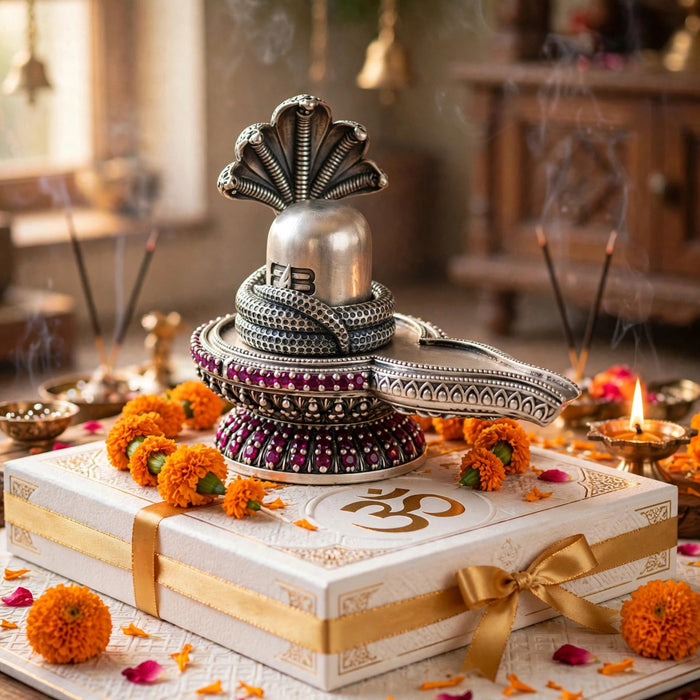 Silver Shivling Idol-39gm