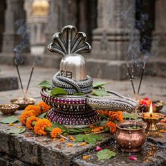 Silver Shivling Idol-39gm
